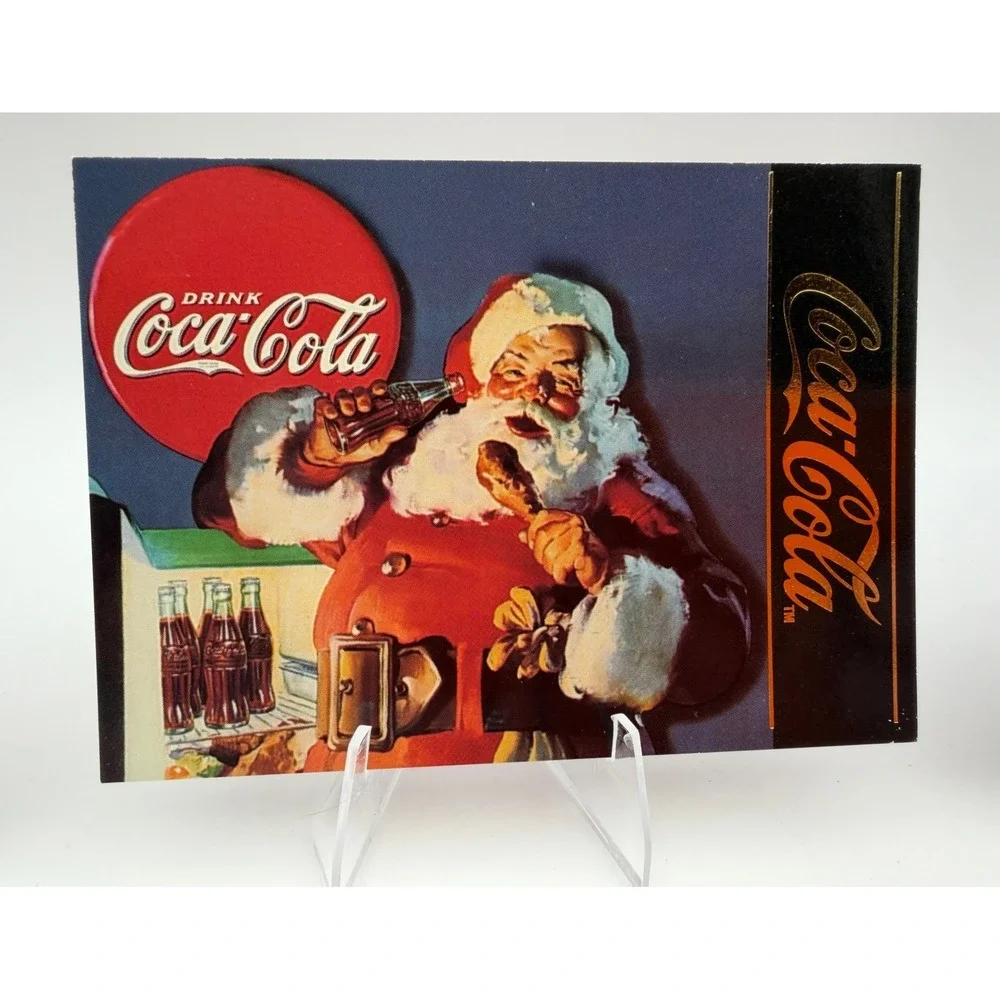 Coca-Cola Series 4 Haddon Sundblom Santa Trading Cards Lot of 3 S-33 S-34 S-40